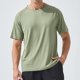 thumbnail image 4 of pstuiky Camisas casuales de manga corta para hombre, Camisa informal de manga corta con cuello redondo y estampado de cera lavada de color liso para hombre ropa de hombre xxl, 4 of 8