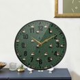 thumbnail image 4 of Yayeee Wall Clock Battery Operated 9.5" Silent Quartz Non-Ticking for Living Room Decor, Christmas Forest, 4 of 8