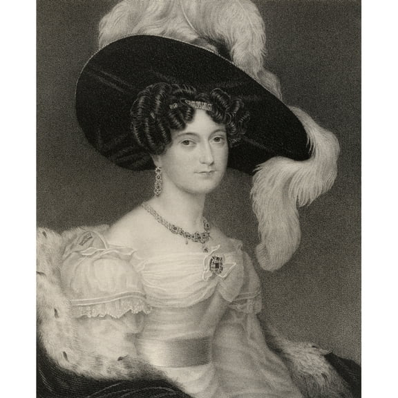 Posterazzi DPI1861286 Victoria Maria Louisa Duchess of Kent & Strathearn 1786 to 1861 Mother of Queen Victoria Engraved by J Cochran After H Poster Print, 13 x 16