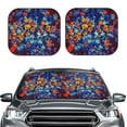 thumbnail image 2 of Balery 2 Piece Colorful Fall Leaves Car Windshield Sun Shade|Foldable Front Windshield Shade for Car Front Window for Most Sedans SUV Truck-Medium, 2 of 7