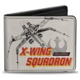 thumbnail image 1 of Star Wars Portefeuille à Deux Volets X-Wing Squadron Red Leader de l'Alliance Rebelle, 1 of 3