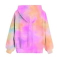 thumbnail image 5 of GXWEA Girls Hoodies Size 10-12 Girls Hoodies Size 14-16 Cute Hoodies For Teen Girls Trendy Preppy Hooded Sweatshirts Oversized Long Sleeve Shirts Gradient Clothes For Girls Purple 9-10 Years, 5 of 5
