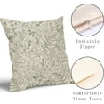 thumbnail image 3 of Sage Green Fern Leaves Pillow Covers 18X18 Inch Plant Leaf Floral Pine Decorative Pillow Cases Vintage Botanical Spring Summer Throw Pillows Set of 2 Home Decor for Sofa Couch Porch Outdoor, 3 of 6