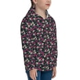 thumbnail image 5 of Pofeuu Daisies Flowers Print Teenage Zipper Hoodie Sweatshirts Hooded Casual Jackets With Pocket For Boys Girls-Medium, 5 of 6