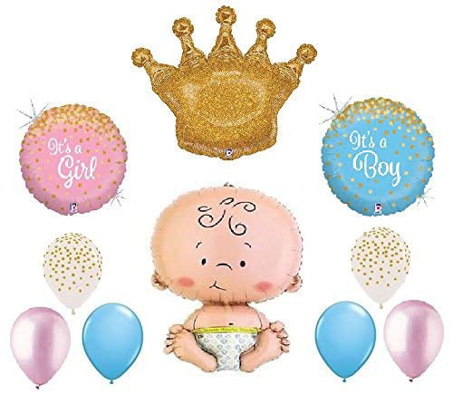 10pc  Popular He or She Gender Reveal Baby Shower Latex Balloon Party Decoration 