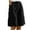 A-Black73, variant on Women's Wide-Leg Shorts Button Front Elastic Waistband Pocketed Summer Trousers Solid Color Minimalist Beach Bottoms