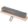 thumbnail image 1 of Stainless Steel Wire Broom for Outdoor Cleaning, Heavy-Duty Garden Brush with Wood Handle, Weed Moss Remover for Patio Deck Tile, 1 of 5