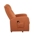 thumbnail image 2 of Bowery Hill Contemporary Motion Recliner with Power Lift in Orange, 2 of 4