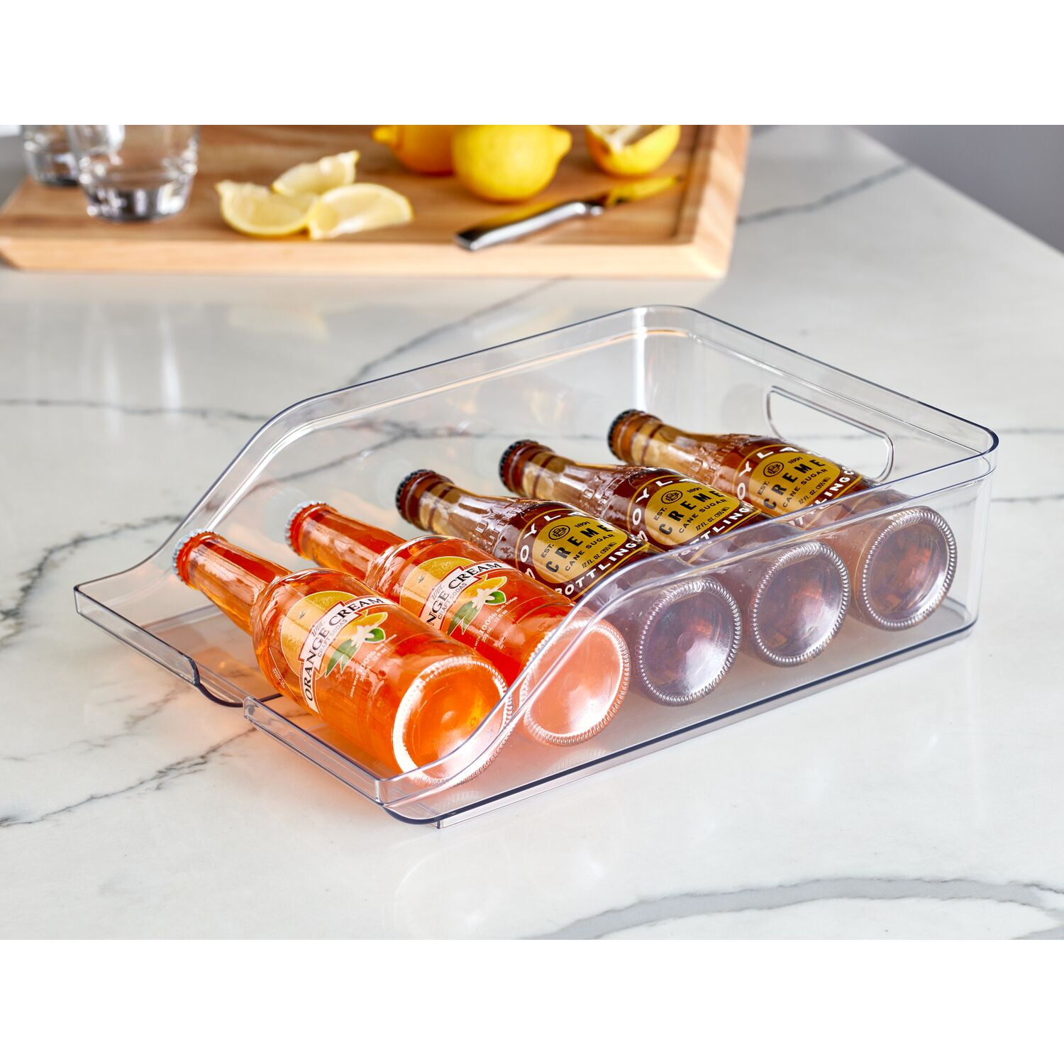 iDesign Clear BPA-Free Plastic Crisp Beverage Holder