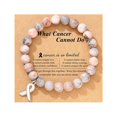 thumbnail image 1 of Baweave Crystal Pink Ribbon Breast Cancer Awareness Bracelets Gift Fast E3S5, 1 of 1