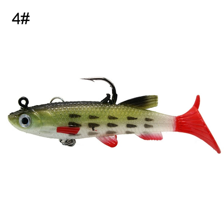 SPRING PARK Fishing Lures, Topwater Lures with Treble Hook, Freshwater  Saltwater Lures for Bass Trout Walleye, 3D Fishing Bait, Swimbait Sinking  Lure Kit 