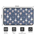 thumbnail image 5 of Dark Blue Ballerina Flower Pattern Door Rugs,Washable Non Slip Door Mats Indoor,Decorative Door Mats,Entry Mat Indoor for Entrance,Bedroom,Kitchen,Bathroom,30"x17", 5 of 6