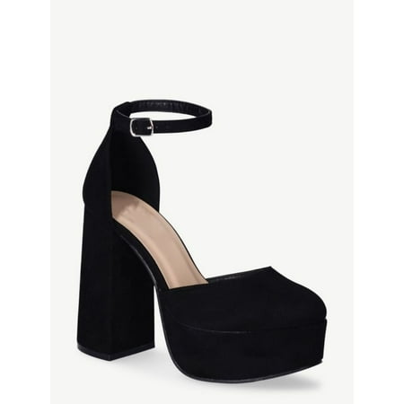 

Women s Covered Platform Heels Black