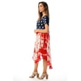 thumbnail image 2 of 21873-2X Riviera Sun American Flag Dress / USA Summer Dresses (American Flag Tie Dye, 3X), 2 of 3