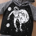 thumbnail image 6 of Gerichy Toddler Baby Boy Clothes Fall Winter Outfit, Toddler Boys Long Sleeve Cartoon Space Astronaut Prints Hooded Tops Pants Two Piece Casual Sports Outfits Set For Kids Clothes, 6 of 9