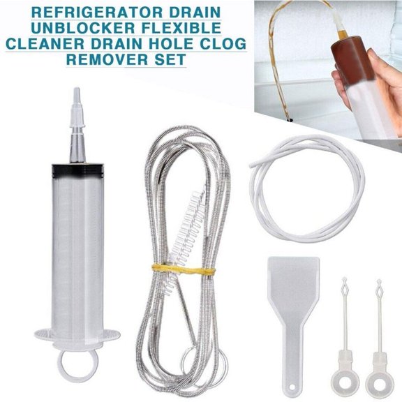 Misterolina 5pcs Fridge Drain Hole Remover Cleaning Tool Kit Reusable Fridge DrainHole New