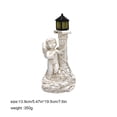thumbnail image 3 of Roman Pillar Angel Statue Garden Figurine Sculptures Solar Energy Lamp Light, 3 of 3