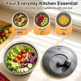 thumbnail image 3 of Large Salad Spinner 4.5L/4.8QT, Manual Crank Lettuce Dryer, Vegetable Washer with Locking Lid & Drain System for Fruit Greens Pasta, 3 of 7