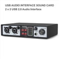 thumbnail image 2 of 2X 2 en 2 Salidas Interfaz de Audio USB Tarjeta de Sonido de GrabacióN 32 Bits/384 KHZ Tarjeta de Sonido Profesional para GrabacióN de Estudio Phantom de 48 V, 2 of 5