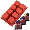 thumbnail image 4 of Bakeable Baking molds for oven Cube Cake Silicone | 2" X 2" X 2" 3D Square Cake Baking French Dessert For Cake 8 Cavity, 4 of 5