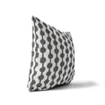 thumbnail image 3 of Dot Tied Ivory Charcoal Throw Pillow, 3 of 4
