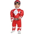 thumbnail image 2 of Disguise Toddler Boys' Mighty Morphin Red Ranger Muscle Jumpsuit Costume - 12-18 Months, 2 of 3