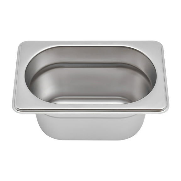 10pcs Commercial Stainless Steel Steam Table Pan,Hotel Food Prep Pan Set - Silver