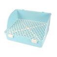 thumbnail image 4 of Flynix Rabbit Litter Box Easy to Clean Potty Tray for Dwarf Rabbit Galesaur Ferrets Blue, 4 of 10