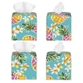 thumbnail image 2 of Kdxio Cute Pineapples Print Tissue Box Cover,Square Decorative PU Leather Facial Paper Case Organizer Holder Dispenser for Bathroom,Night Stands,Desk,Car 5.2''X5.2''X5.2'', 2 of 8