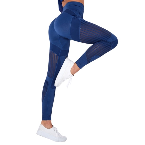 Pantalones de yoga de cintura alta con aberturas para mujer: leggings sin costuras que realzan las caderas, ropa deportiva elástica, tallas XS-L