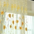 Leaves Sheer Curtain Tulle Window Voile Drape 1 Panel Fabric Shower