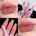 thumbnail image 5 of Jelly Love-pintalabios rosa, brillo de agua, esmalte de labios transparente, resistente al agua, taza antiadherente, hidratante, carnoso, líneas de labios que se desvanecen, maquillaje, 5 of 5