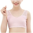 thumbnail image 3 of Bxsruta Girls 8-12 Years Wirefree Training Bra Soft Breathable Cotton Daily Wear for Tween Active Comfort, 3 of 6