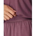 thumbnail image 5 of Hanes Originals 2 Piece Lounge Set, Comfywear SuperSoft Boxy T-Shirt & Sleep Shorts Loungewear Mauve Mood/Mauve Mood L Women's, 5 of 6
