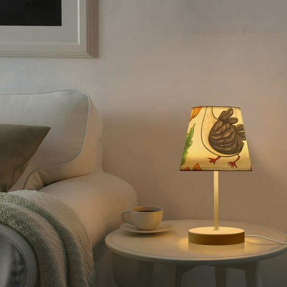 Thanks Giving Chicken Desk Lamp 3 Color Modes LED Table Lamp Nightstand Reading Light for Bedroom Living Room