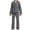 Grey Plaid, variant on YUSHOW Boys & Girls Long Sleeve Ultrasoft Holiday Flannel Pajama Set, 2 Piece, Size 7-13Y