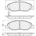 thumbnail image 2 of Centric Parts 105.13450 Brake Pads, 2 of 4