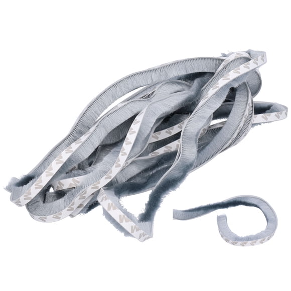 Ventana Weatherstrip, Tira de Cepillo de Silicificación Gris PLETADO 9X15 MM WeatherStrip A Prueba de Viento para puertas Correderas para puertas de madera para ventana para para