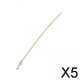 thumbnail image 1 of Cable de Llavero 5xWire Soledad 6 Pulgadas Acero Inoxidable Amarillo 5 piezas, 1 of 9