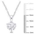 thumbnail image 2 of Everly Women's Topaz Sterling Silver Necklace, 2 of 5