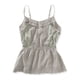 thumbnail image 1 of Aeropostale - Camiseta sin mangas con ojales de encaje para mujer, gris, pequeña Aeropostale Cami, 1 of 2
