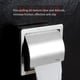 thumbnail image 4 of Advancent Soporte de papel Soporte de inodoro Hotel Superficie lisa Sin rebabas Soporte de rollo Montaje de rodillo Baño de acero inoxidable a Juegos de accesorios de baño, 4 of 6