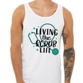 thumbnail image 2 of Living the Scrub Life Tank Top Unisex X-Large White, 2 of 5