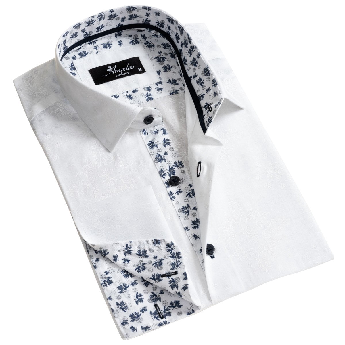 Slim Fit French Cuff Dress Shirts 