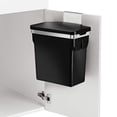 thumbnail image 3 of Bote de basura Simplehuman de acero negro, 10 l/2.6 galones, 10 l/2.6 galones, 3 of 8