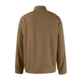 thumbnail image 6 of Resicozy Men's Quarter Zip Sweater Zip Up Casual Solid Color Pullover Waffle Mock Neck Turtleneck Brown 2XL, 6 of 6