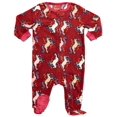 thumbnail image 2 of Leveret Little Baby Girls Christmas Fleece Footed Sleeper Pajama Onsie (Size 6 Months-5 Toddler), 2 of 2