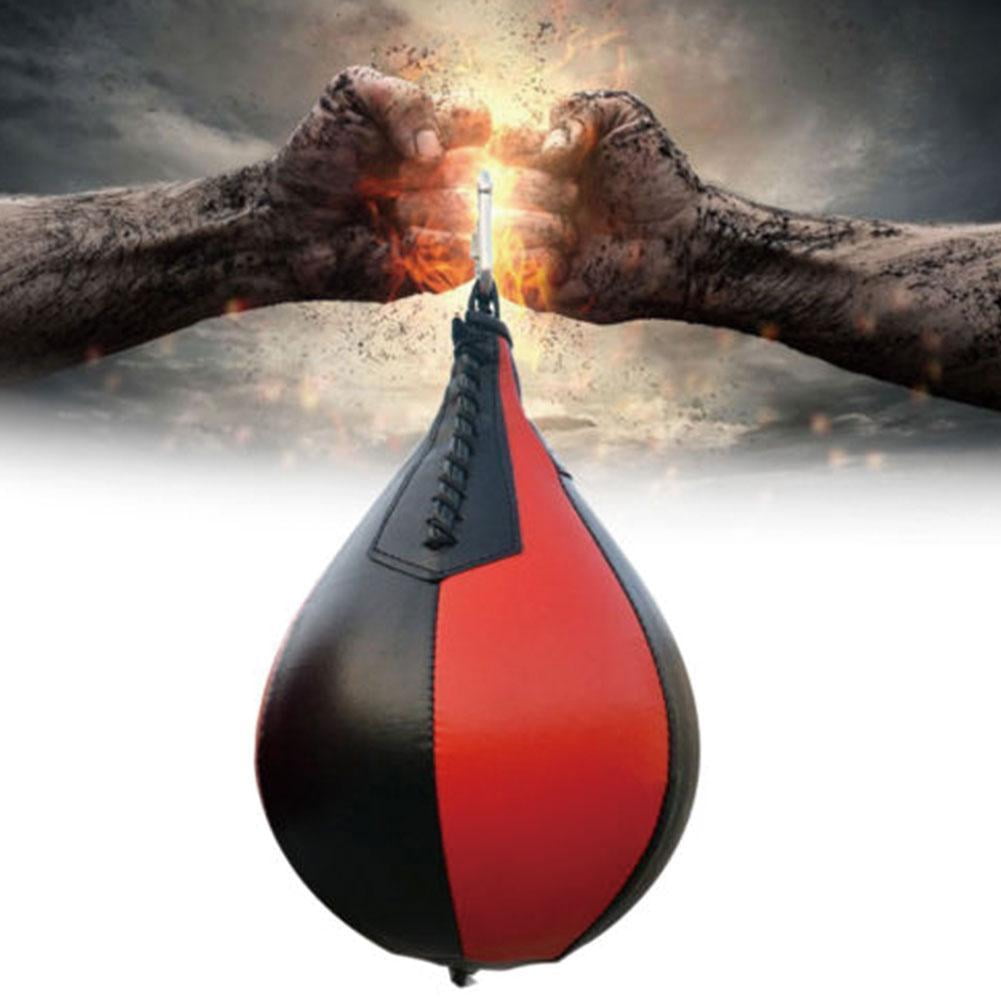 Sport Fitness MMA Boxing Punching Ball Speed Training Pu Bag Leather Pear L6C0 