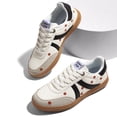 thumbnail image 4 of LUCKY STEP Fashion Floral Embroidery Retro Sneakers Casual Walking Shoes,White/Black,Womens, 4 of 6