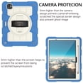thumbnail image 5 of Rugged Case for iPad Pro 11 Inch 5th Generation 2024 (A2837 / A3006), Heavy Duty Protection Case with Shoulder Strap + Pencil Holder + 360° Rotating Hand Strap + Kickstand 3 In 1 Cover, Skyblue, 5 of 11